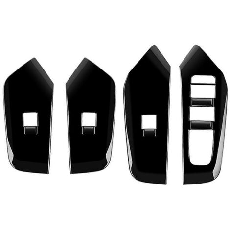 Garnitures de cadre de panneau d'interrupteur de vitre de voiture pour noir (1/5)