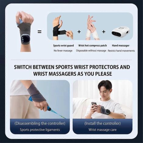 Attelle de poignet EMS avec support et 5 modes de compression (1/5)
