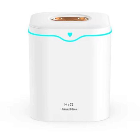 Humidificateur d'air double port grande capacité 2000 ml, silencieux, blanc (1/5)
