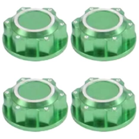 Écrous de roue hexagonaux verts de 24 mm pour voiture RC Arrma 1/5 Kraton 8S Outcast 8S (1/5)