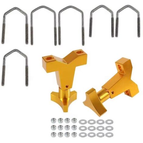 Support universel haute levée 1-2,5 pouces pour galerie de toit JK TJ, D (1/5)