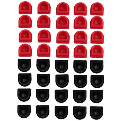 40 pièces Câble d'alimentation étanche à prise fixe rouge et noire (1/5)
