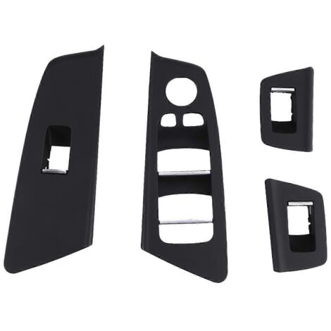 Cache-interrupteur de lève-vitre intérieur de porte pour voiture à conduite à gauche, noir (1/5)