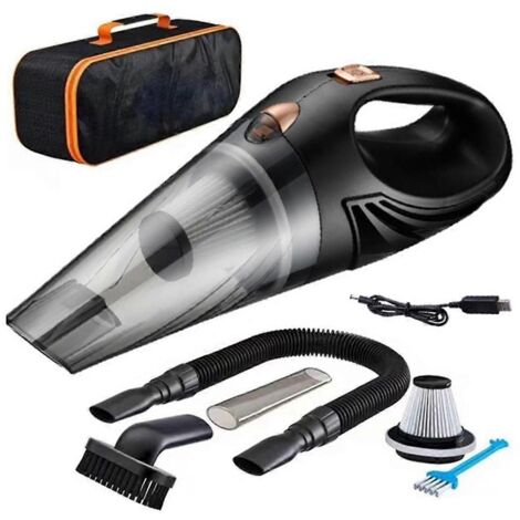 Aspirateur sans fil rechargeable pour voiture et maison, haute puissance, noir (1/5)