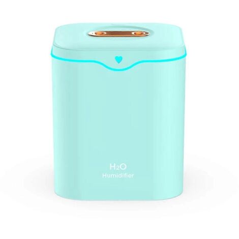 Humidificateur d'air double port grande capacité 2000 ml, silencieux, bleu (1/5)