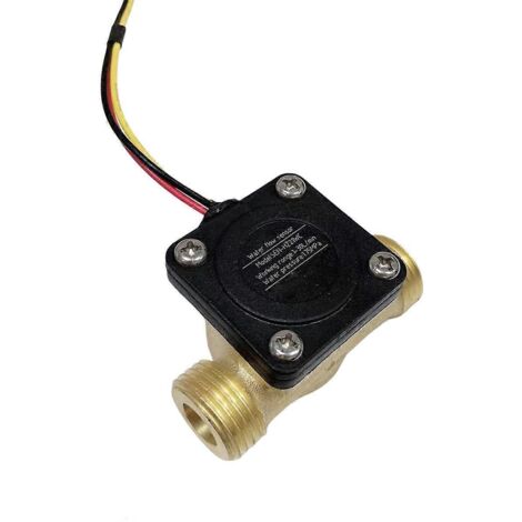 Capteur de débit d'eau à 4 interfaces filetées externes pour débitmètre à effet Hall (1/5)