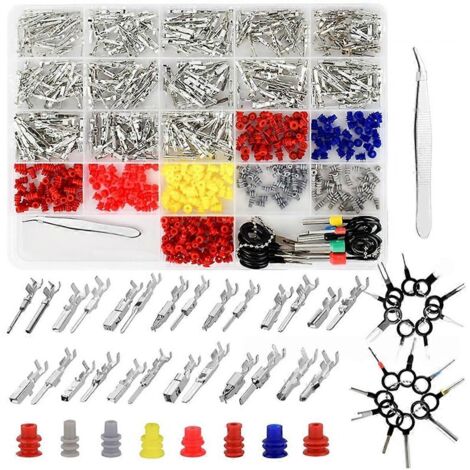Kit de 769 connecteurs à broches de 26 types différents, connecteurs pour câbles électriques automobiles (1/5)
