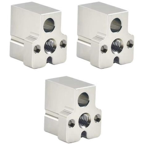 Bloc chauffant en cuivre plaqué CR10 pour pièces d'imprimante 3D, grand débit, lot de 3 (1/5)