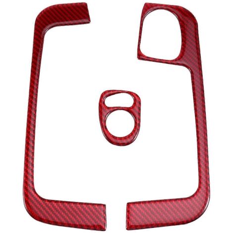 Autocollant décoratif rouge pour panneau de boutons de fenêtre (conduite à gauche). (1/5)