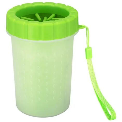 Nettoyeur de Pattes pour Chien en Silicone Souple, Portable et Facile à Nettoyer – Accessoire de Toilettage Maison et Voyage, Vert, Taille S (1/5)
