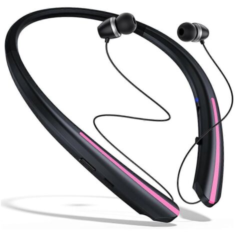 Écouteurs sans fil Bluetooth à tour de cou, rétractables. (1/5)