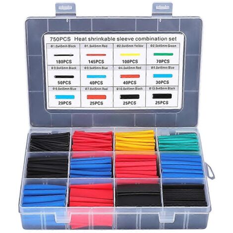 Assortiment de 750 gaines thermorétractables isolantes (1/5)