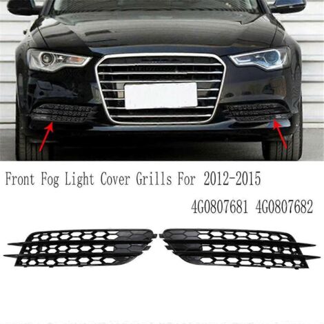 paire de grilles nid d'abeille pour feux antibrouillard avant noirs (1/5)