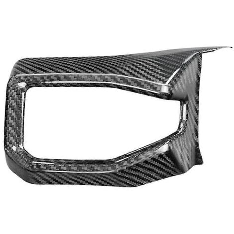 Garniture intérieure de voiture en fibre de carbone véritable sèche, cache de grille d'aération gauche (1/5)