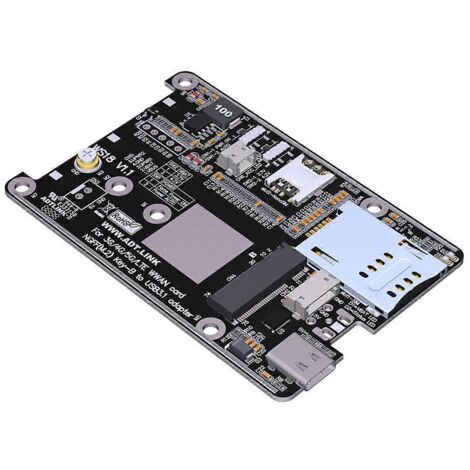 Module M.2 B-Key WWAN 5G IoT avec emplacement pour carte vers USB Type-C 4G LTE 5G (1/5)