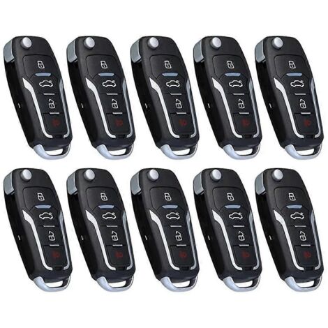 10 duplicateurs de télécommandes à code fixe 433 MHz pour porte de garage électrique (1/5)