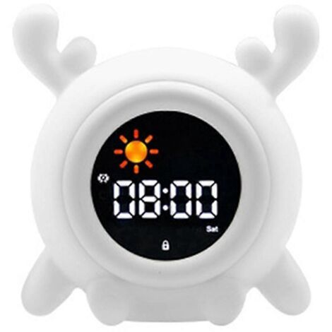Réveil d'apprentissage du sommeil pour enfants avec veilleuse, minuteur et fonction mémoire (1/5)