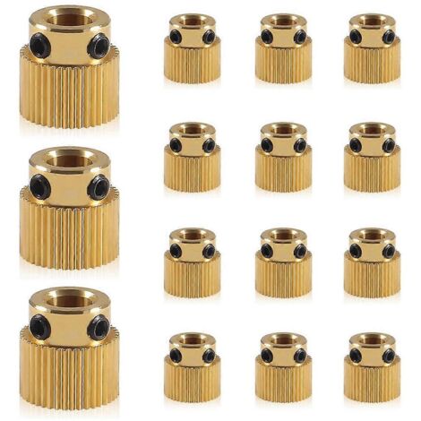 15 roues dentées en laiton pour extrudeuse, compatibles avec -10, S4, S5, 3 (1/5)