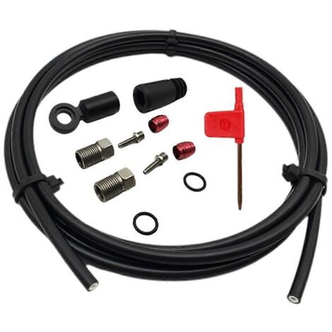 Kit de flexible de frein à disque hydraulique de 2 mètres pour vélo, ensemble de connecteurs pour freins de vélo (1/5)