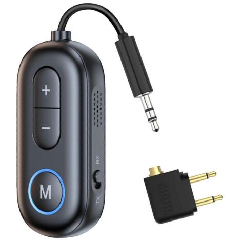Émetteur-récepteur audio Bluetooth stéréo avec micro noir (1/5)