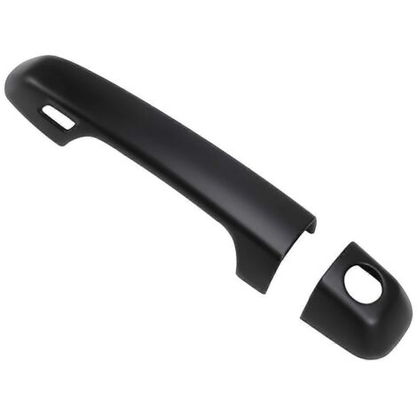 Poignées de porte extérieures décoratives pour voiture, noir mat (1/5)