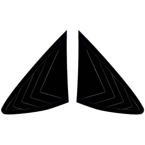 Garniture de volets, persiennes arrière de voiture, stores, noir brillant (1/5)
