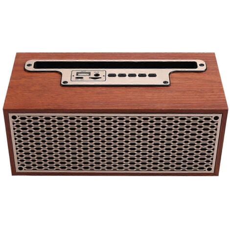 Enceinte Bluetooth rétro sans fil pour la maison, caisson de basses et télécommande sonore (1/5)