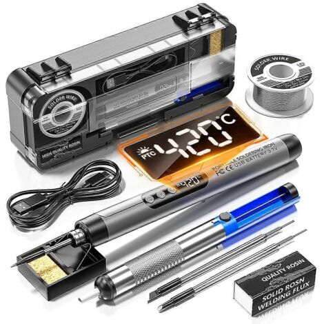 Fer à souder numérique USB sans fil à température réglable (1/5)