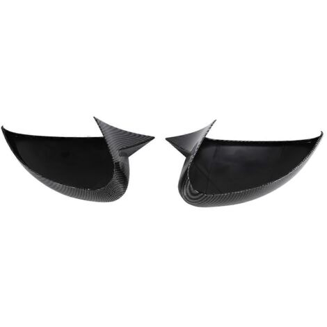 Housse de protection pour rétroviseur intérieur de voiture couleur fibre de carbone (1/5)