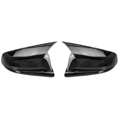 Coque de rétroviseur latéral de voiture, garniture noire brillante (1/5)