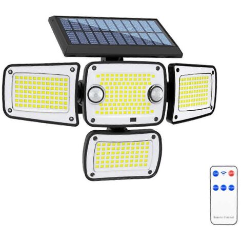 Projecteur solaire extérieur 342 LED 350 lm avec détecteur de mouvement IP65 (1/5)