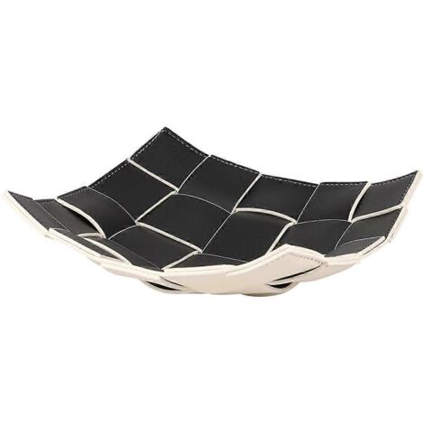 Plateau de rangement de bureau en cuir PU, porte-clés/porte-monnaie pliable (1/5)