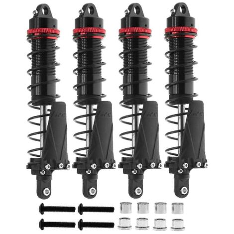 Amortisseur hydraulique en métal de 110 mm pour voiture RC crawler 1/10, noir (1/5)