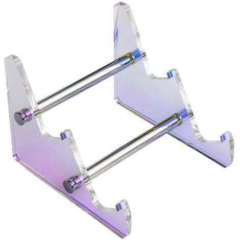 Plateau de bureau pour clavier d'ordinateur, support multicolore à 2 niveaux (1/5)