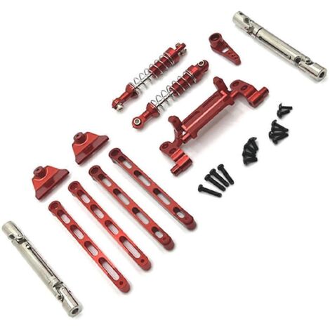 Ensemble de tiges de traction pour MNMODEL 1/12 MN82 LC79 MN78, rouge (1/5)