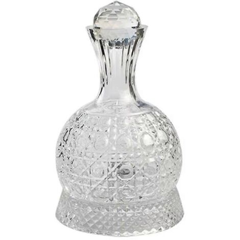 Verre à vin en cristal transparent, verre à rotation, aérateur à vin, carafe (1/5)