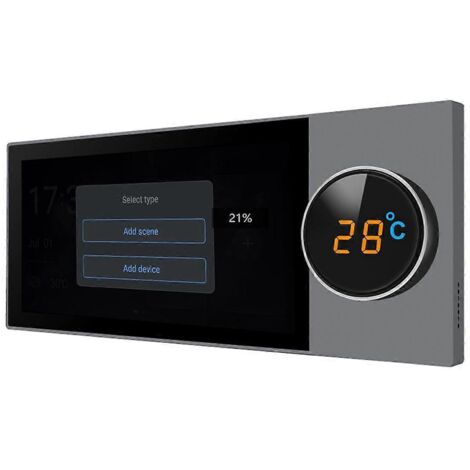 Contrôle domotique Tuya 6 pouces avec passerelle Zigbee Hub et commande vocale Alexa (voir image)