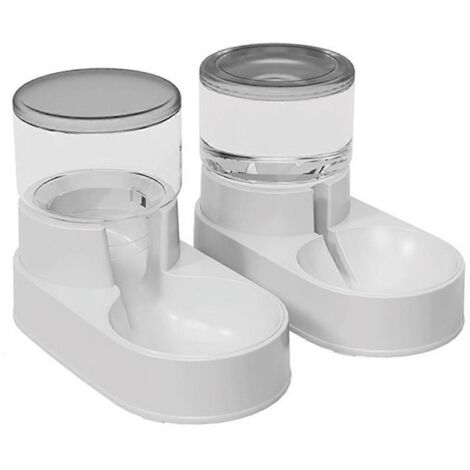 Distributeur automatique de nourriture pour chiens et chats, gamelle d'eau avec affichage visuel des aliments pour animaux de compagnie (comme sur la photo) (1/5)