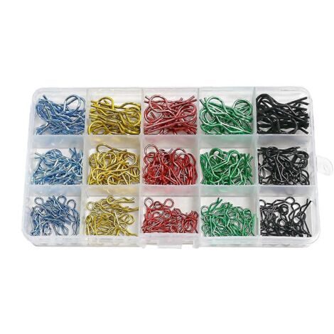 Clips de fixation en R pour carrosserie de voiture RC (échelles 1/10, 1/12, 1/14, 1/16 et 1/18) - Axe de fixation (1/5)