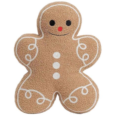 Coussin décoratif bonhomme en pain d'épice, coussin de Noël en peluche (comme sur la photo) (1/5)