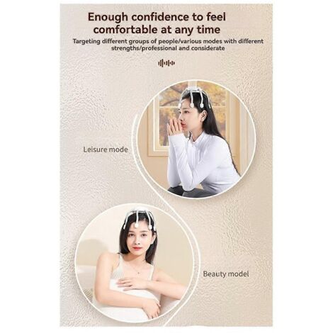 Masseurs de cuir chevelu 3 modes 8 contacts vibrants Masseurs portables ABlack (1/5)