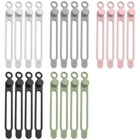 Attaches réutilisables pour la gestion des câbles, multicolores (1/5)