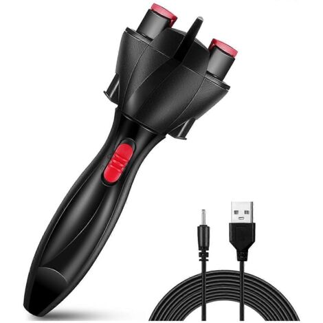 Tresseur de cheveux automatique USB électrique, outil de coiffure DIY, noir (1/5)