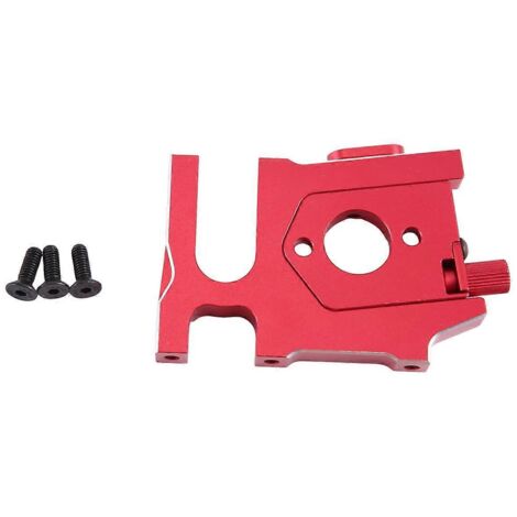 Support moteur coulissant en métal pour voiture RC rouge (1/5)