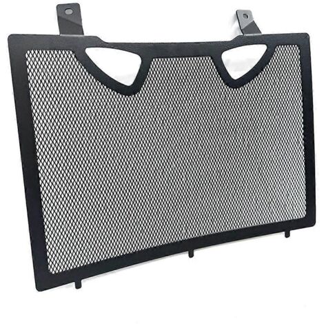 Grille de protection de radiateur de moto en maille noire (1/5)
