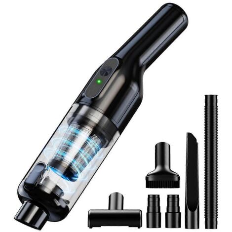 Aspirateur de voiture portable, aspirateur de voiture avec une puissante aspiration de 16 000 Pa, noir (1/5)