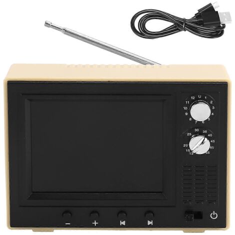 Modèle réduit de télévision miniature à l'échelle 1:12 avec fonction vidéo jouable. (1/5)