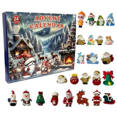 Calendrier de l'Avent de Noël 24 jours avec pendentif gnome (1/5)
