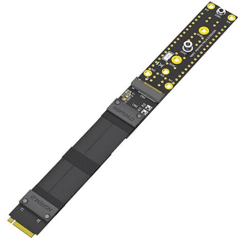 Câble d'extension SSD M.2 (NGFF) Key M NVMe noir (1/5)