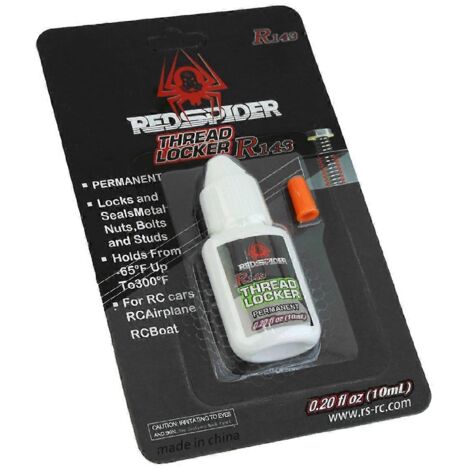 Colle frein-filet 10 ml pour vis, compatible avec voitures, avions et bateaux radiocommandés. (1/5)